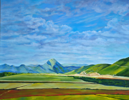 Lowlands of Andalusia   28x36  Oil on canvas, wired and ready to hang.